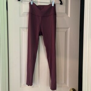 Lululemon Burgundy High-Waisted Leggings
